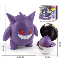 New Pokemon Figures Toys Variant Ball Model Gengar Action Figure Pocket Toys - £14.18 GBP