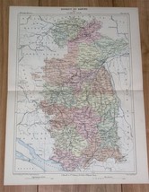 1888 Antique MALTE-BRUN Map Donau Danube Ulm Wuerttemberg Germany - £13.66 GBP