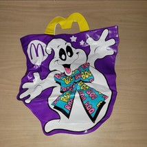 McDonalds Halloween Vinyl Trick or Treat Bag Vintage 1990 Ghost Boo Purple 11&quot; - £6.39 GBP