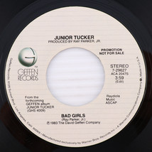 Junior Jr. Tucker – Bad Girls -1983 PROMO NFS - 45 rpm 7&quot; Alied Geffen 7... - £17.93 GBP