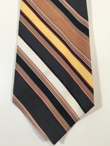 Vintage John Fredrics Tie - 100% Polyester Green, Yellow, Gold, Red, White, - $14.99