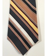 Vintage John Fredrics Tie - 100% Polyester Green, Yellow, Gold, Red, White, - £11.98 GBP