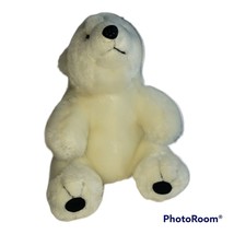 International Silver Co White Plush Polar Bearl Stuffed Animal 9” - £7.90 GBP