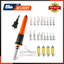 22 Pieces Electric Hot Knife Cutter Tool Kit Include Heat Cutter Multipu... - £15.44 GBP