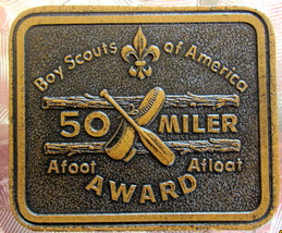 Boy Scouts of America 50 Miler Leather Award patch - $11.48