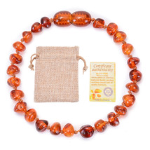 Natural Bracelet for Baby Adults Handmade Polished Certified Teething Beads Brac - £16.53 GBP