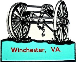 Classic Winchester Virginia with Cannon Fridge Magnet - $4.25