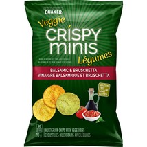 6 Quaker Crispy Minis Veggie Gluten-Free Balsamic &amp; Bruschetta Rice Chip... - £27.39 GBP