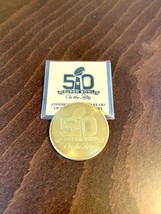 Super Bowl “50 on the 50” Highland Mint Coin - £19.98 GBP