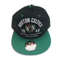 Ultra Game Mens Boston Celtics Snapback Hat Cap Black Green One Size Fits Most - £19.61 GBP