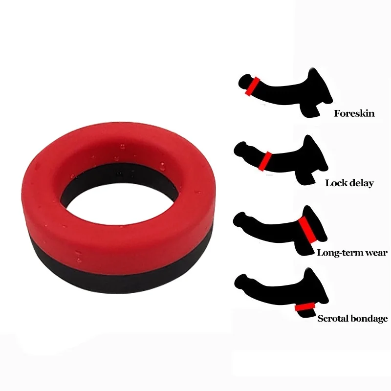 House Home Male Silicone Luminous Home lock Mature Ring Mature Toy Delay Toy Reu - £19.93 GBP