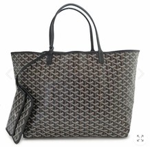 Goyard Saint Louis GM Tote bag with pouch canvas leather black - £3,102.08 GBP