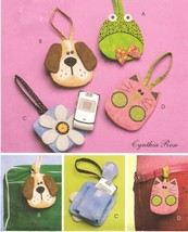 Girls Childs Frog Puppy Flower Kitten Cell Phone Iphone Case Bag Sew Pattern - $12.99