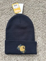 Carhartt Womens Knit Floral Patch Beanie Navy Blue Gold One Size AH6305-W - $18.69