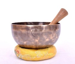 Tibetan Full Moon singing bowl - 7 inches handcrafted bowls - yoga healing Bowl - £93.16 GBP