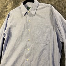 Lauren Ralph Lauren Dress Shirt Mens 16.5 34/35 Blue Button Up Formal Pr... - £11.07 GBP