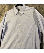 Lauren Ralph Lauren Dress Shirt Mens 16.5 34/35 Blue Button Up Formal Pr... - £10.97 GBP