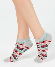 Womens Scottie Dog Holiday Socks Low Cut Grey 1 Pair CHARTER CLUB $8 - NWT - £2.11 GBP