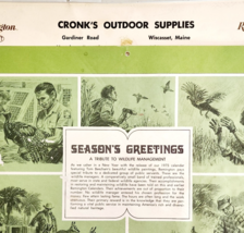 1975 Cronk&#39;s Outdoor Supplies Remington Calendar Wiscasset Maine Hunting... - $559.01 MXN