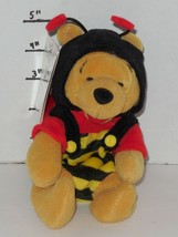 Disney Store Exclusive Winnie The Pooh as bumble bee 8&quot; Beanie plush toy - $14.36