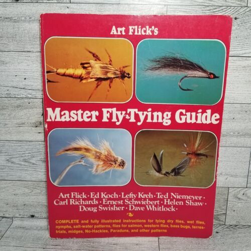 Art Flick&#39;s Master Fly-Tying Guide Paperback Book 1972 Illustrated Instr... - $9.46