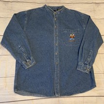 Vintage Mens The Disney Catalog Long Sleeve Denim Goofy Shirt Sz L Large... - £15.65 GBP