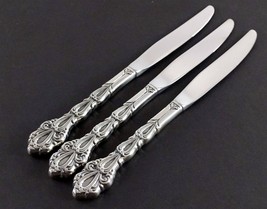 Oneida Community CHANDELIER 3 Modern Hollow Dinner Knives 9-1/8&quot; Stainless  - £9.49 GBP