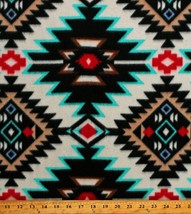 Fleece Southwestern Shadow Diamonds Tribal Fabric Print by the Yard A226.09 - £11.23 GBP