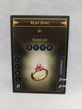 *Punched* Path Of Exile Exilecon Ruby Ring Blood Cry Rare Trading Card - £39.07 GBP