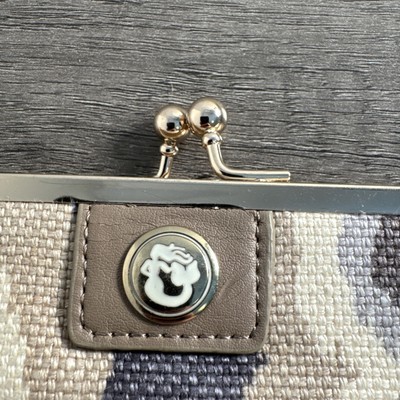 Spartina Daufuskie Island Olive Green Beige Gray Design Kisslock Coin Purse Item image 2