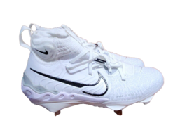 Nike Alpha Huarache NXT DJ6517-100 Mens Size 7 White Metal Baseball Cleats - £47.47 GBP