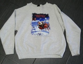The Year Without Santa Claus Men&#39;s Gray Sweat Shirt Youth Sz L Large Vintage - £39.31 GBP