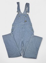 Vintage Oshkosh Overalls Mens 30x32 Denim Bibs Hickory Stripe Carpenter ... - $95.64