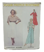 VOGUE French Boutique Pattern Sz 12 Christian Aujard Misses&#39; Shirt &amp; Ski... - $14.24