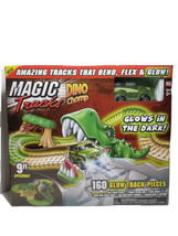 Chomp Glow in The Dark Race Track 9ft Speedway Magic Tracks Dino - £28.94 GBP