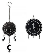 Dark Wicca Occultism Seal of Lilith Moon Sigil Spiral Wall Hanging Decor... - $24.99