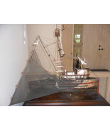 CURTIS JERE &quot;Maria&quot; wall sculpture fishing boat SIGNED complete with net - €794,23 EUR