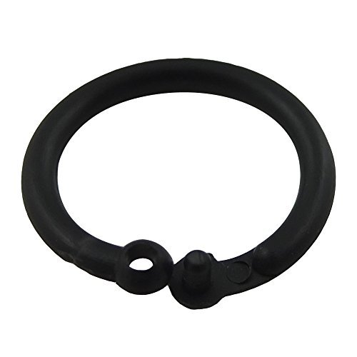 Bluemoona 100 PCS - Plastic Open O Rings Ring For Dee Webbing Belts Buckle Bag 1