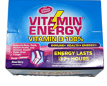 Vitamin Energy D 100% Immune Health Mixed Berry 12 Bottles BB 1-23-26 - £18.89 GBP