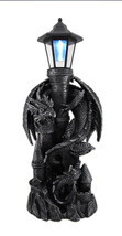 Zeckos Dragon Keeper of the Castle Light Solar LED Lantern Statue - £79.80 GBP