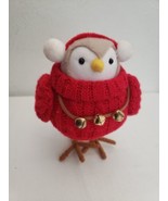 2021 Target Spritz Bird Glee Christmas Decor Red Sweater Bells - £27.16 GBP