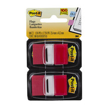 Post-it Twin Pack Flags 100pcs - Red - £15.56 GBP