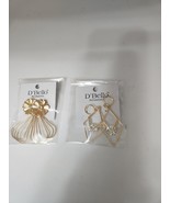 Fashion Earrings for women by D&#39;Bello, costume jewelry,  goldtone with f... - $15.87 CAD