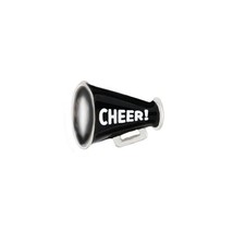 Origami Owl Charm (New) Cheer Megaphone - Black &amp; White (CH1365) - £7.02 GBP