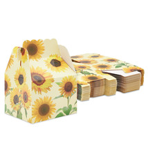 36X Party Favor Treat Boxes Sunflower For Kids Birthday, Baby Shower Decoration - £26.01 GBP