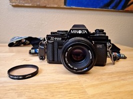 MINOLTA X-700 with MD 50mm 1:1.7 Lens  - 35mm SLR Film Camera Black Body - £101.68 GBP