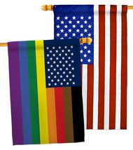 US Philadelphia Rainbow - Impressions Decorative USA Applique House Flags Pack H - £47.17 GBP