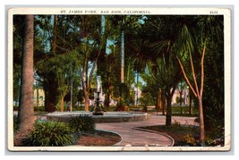 St James Park San Jose California CA  WB Postcard V24 - $2.92