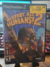 Destroy All Humans 2 (Sony PlayStation 2 PS2, 2006) Tested Works - £34.81 GBP