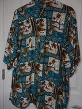 Mango Moon 100% Rayon Mens XXL Hawaiian Island Short Sleeve Shirt Aloha ... - £15.47 GBP